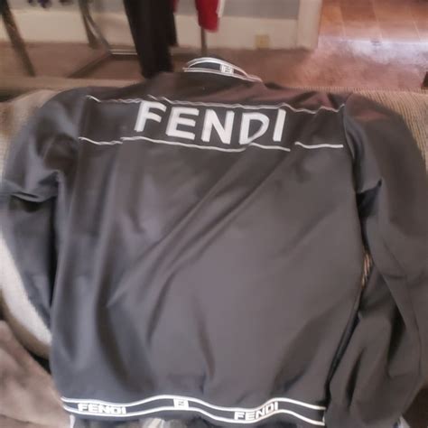 fendi suit black|Fendi jogging suit.